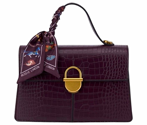 Bessie london purple - london, croc
