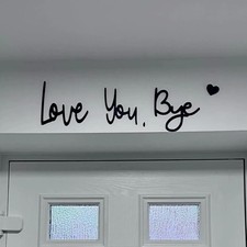 Love You, Bye Wooden Script
