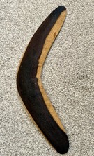 Vintage Hand Made Carved Wooden Aboriginal Boomerang Stick Australia 13”