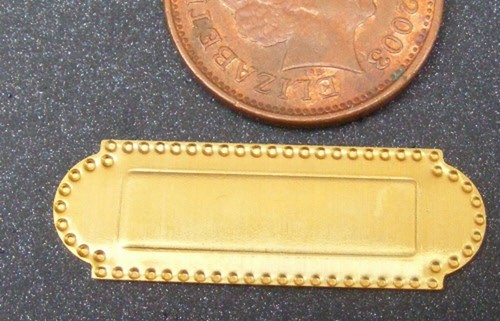 Dolls house letterbox metal - dolls,