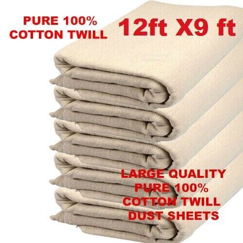 Cotton twill dust sheets - cotton,