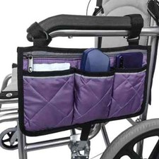 Wheelchair side bag armrest - side,