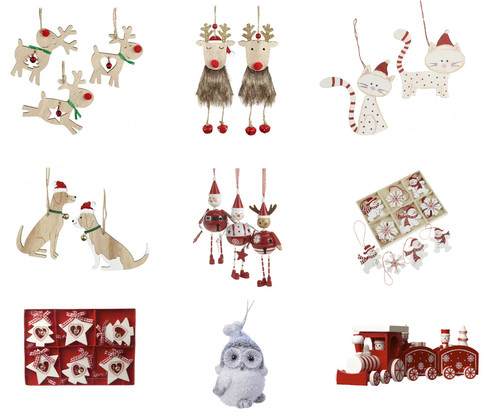 Christmas hanging decorations - hanging,
