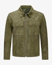 Men's Green Suede Trucker