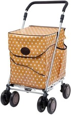 4 Wheel Push Shopping Trolley