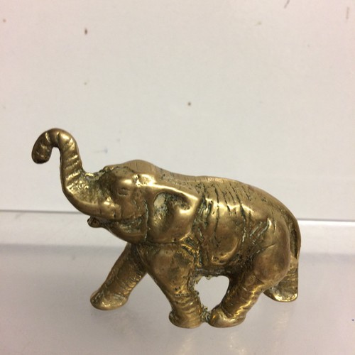Vintage brass elephant - vintage,