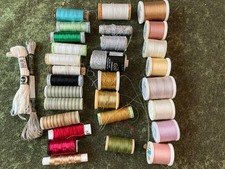 Vintage Embroidery Thread Cotton Metallic Coats Madeira Gutermann x 30 Spools