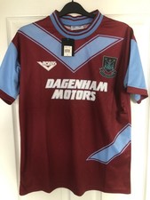 Original West Ham Football Shirt 1993-1995 Dagenham Motors Brand New Very Rare!