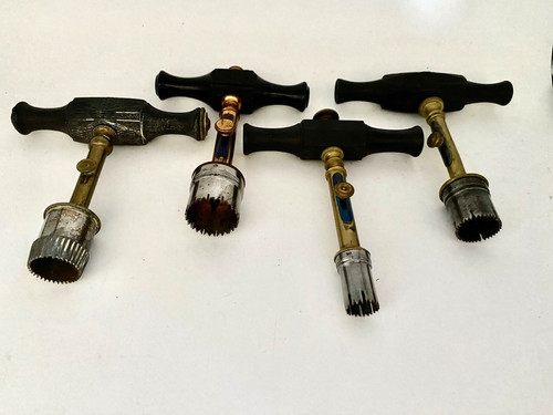 Four quality antique brass - brass, &