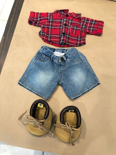 Build bear red - plaid, flannel