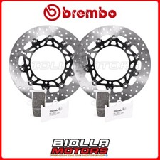 KIT PADS + DISCS BREMBO YAMAHA XSR 60TH ANNIVERSARY 850 2016 FRONT [LA