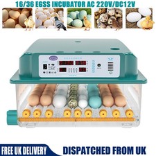 16/36 Eggs Incubator Chicken
