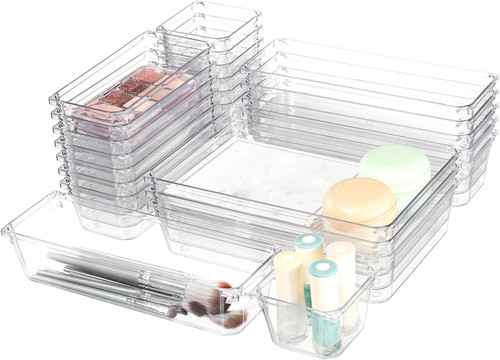 Pack clear plastic drawer - 25,