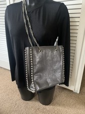 Zara metallic grey studded - metallic,