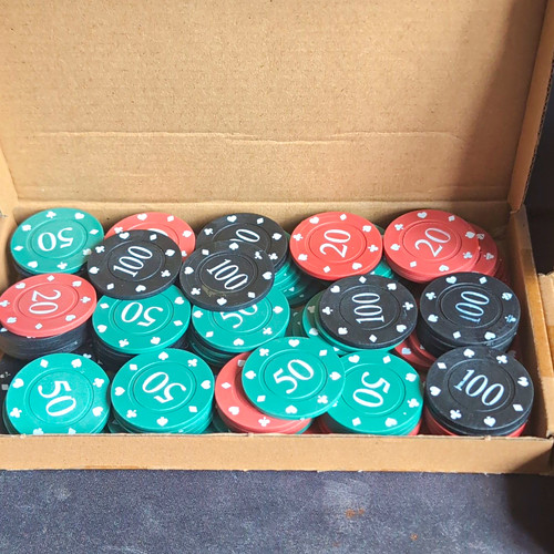 100pc poker casino chips - 100pc,