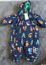 M&S animal/alphabet snowsuit