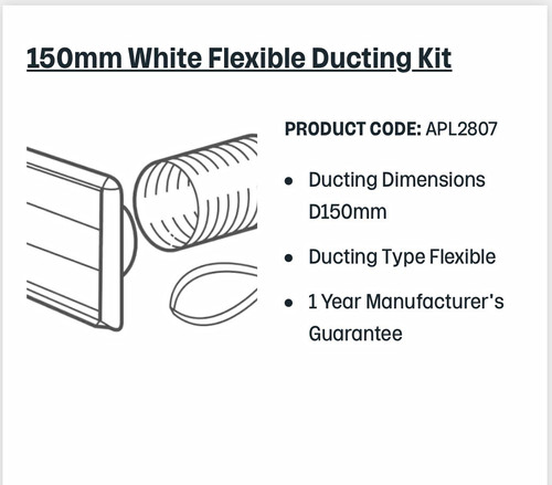 Howdens flexible ducting - flexible,