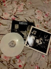 Nirvana Bleach LP White Marble Vinyl 2002 Sub Pop Rare 