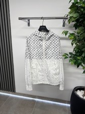 Louis Vuitton 1AA52Z Damier Jacket White Black RRP £1970 / UK. L (Fits. M) +