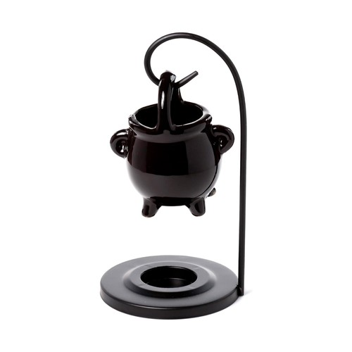 Black cauldron hanging - cauldron, oil