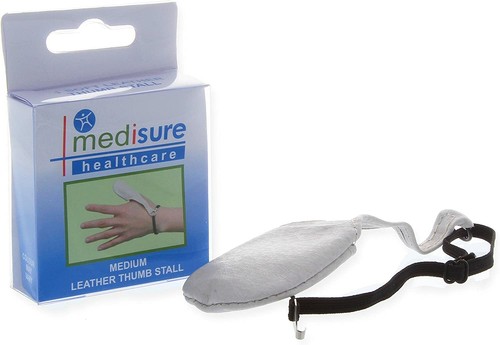 Medisure leather thumb stalls - medisure,