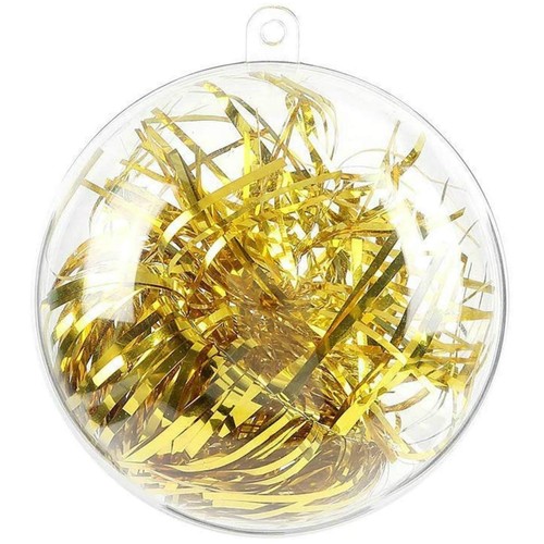 20pcs 8cm clear baubles - 8cm, baubles,empty