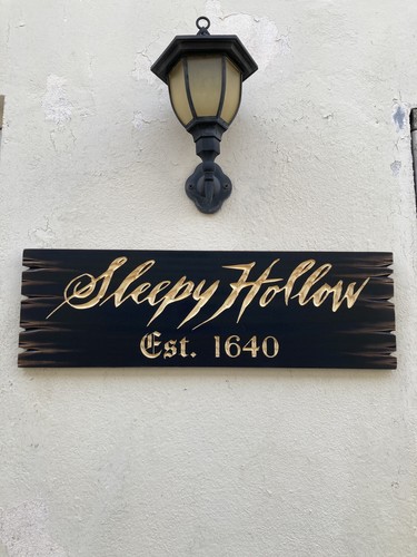Halloween sleepy hollow wooden - halloween,