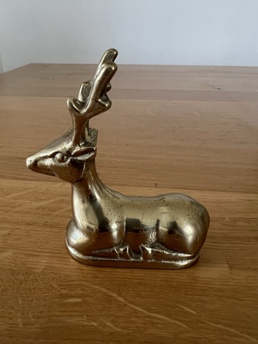 Vintage brass stag - ,, pagan