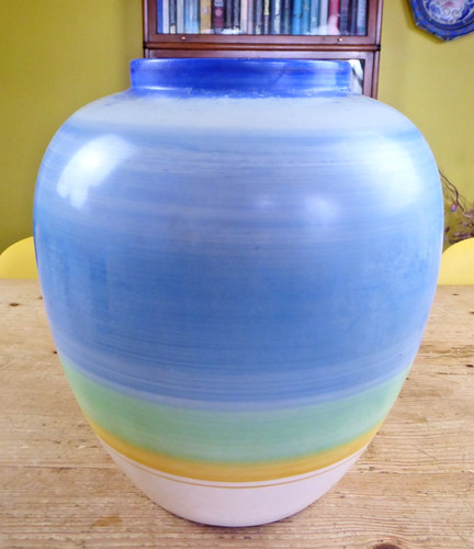 Vintage gray pottery large - vintage, gray's