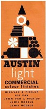 AUSTIN MINI VAN PICK-UP A35 VAN J2M16 J4M10 ORIG. BODYWORK COLOUR & TRIM BOOKLET