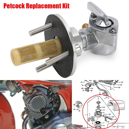 Gas tank petcock for honda - gas,