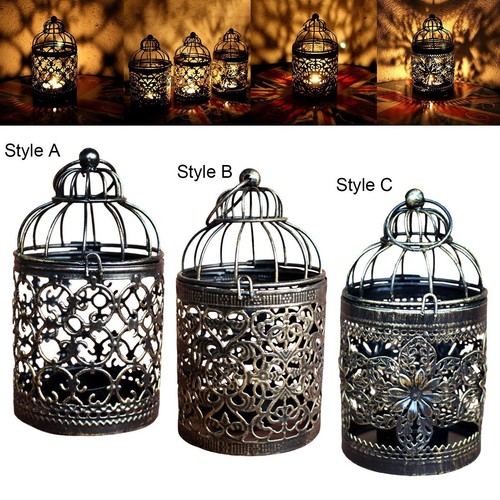 Hanging birdcage candle holder - candle,