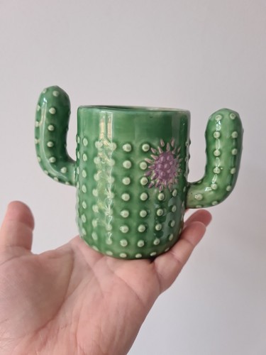 Flying tiger ceramic cactus - flying,