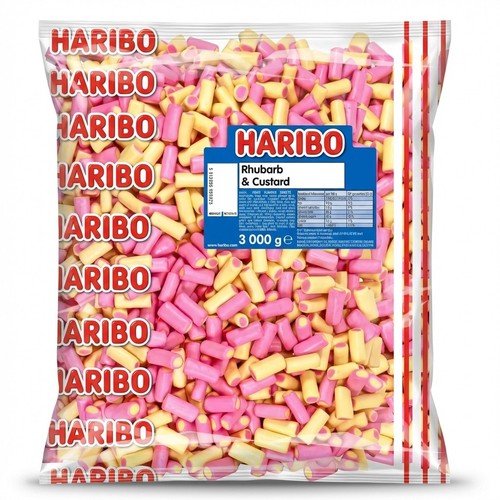 3kg haribo rhubarb custard - rhubarb,