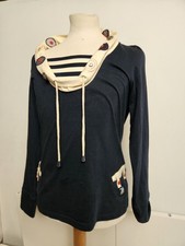 42 Knots Sailor Jumper Alice Collins Soft Cotton Embellished Top UK 10 - Small