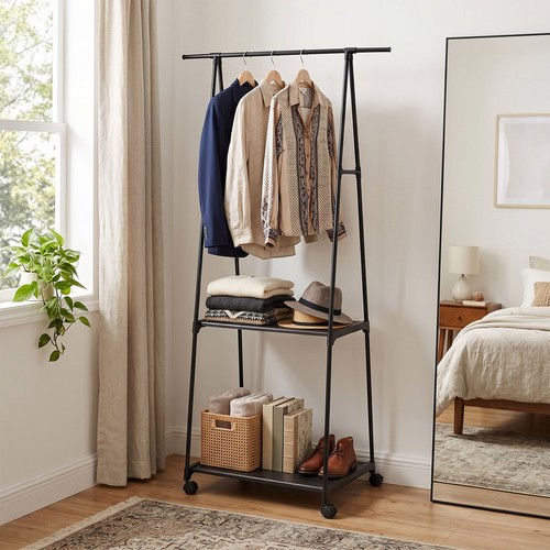 Single hanging rail metal - single,
