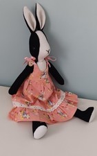 Luna Lapin summer dress .Peach Rabbit print.