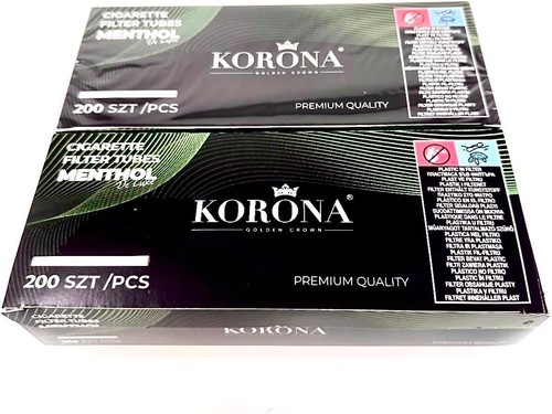 Korona menthol empty - menthol, tubes