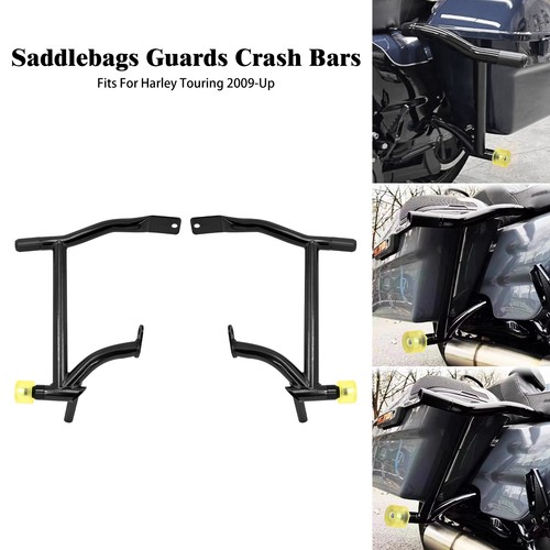 Saddlebag guard crash - saddlebag, rails