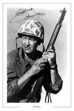 JOHN WAYNE SIGNED AUTOGRAPH
