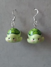 Turtle/Terrapin Earrings Kawaii Silver Plated Hooks