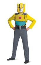 Kids Transformers Bumblebee Costume Boys Superhero Robot Halloween Fancy Dress
