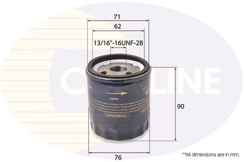 Oil filter for 6 - oil, 1.8