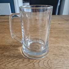 NEW Glass Tankard Heavy Base