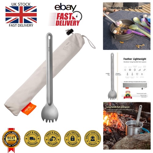 Long handle titanium - spork, and