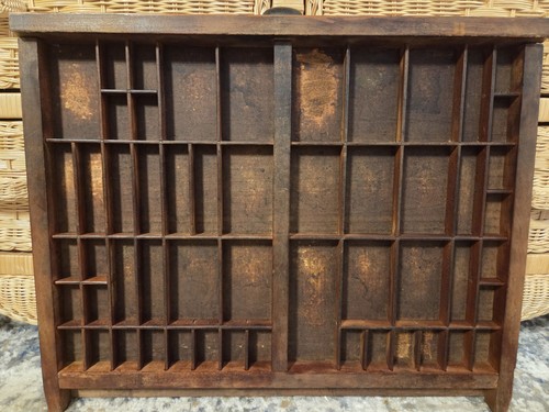 Antique wooden printer - wooden, type