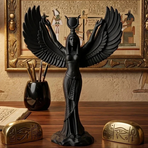 Egyptian goddess isis winged - isis,