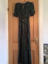 Topshop Ladies Green Animal