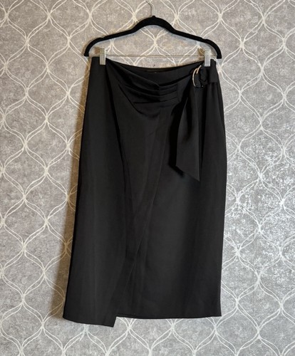 Next black wrap midi skirt - skirt, –