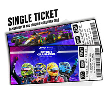 F1 British Grand Prix 2026 Mock Ticket | Personalised Gift Reveal | Keepsake